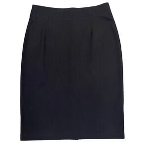 Eileen Fisher Short Pencil Skirt Elastic Waist Pull On Black Women's Size S